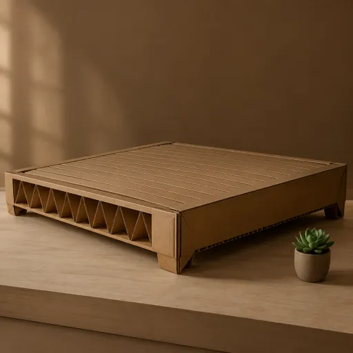Comment intégrer un sommier en carton dans un projet de chambre durable et design